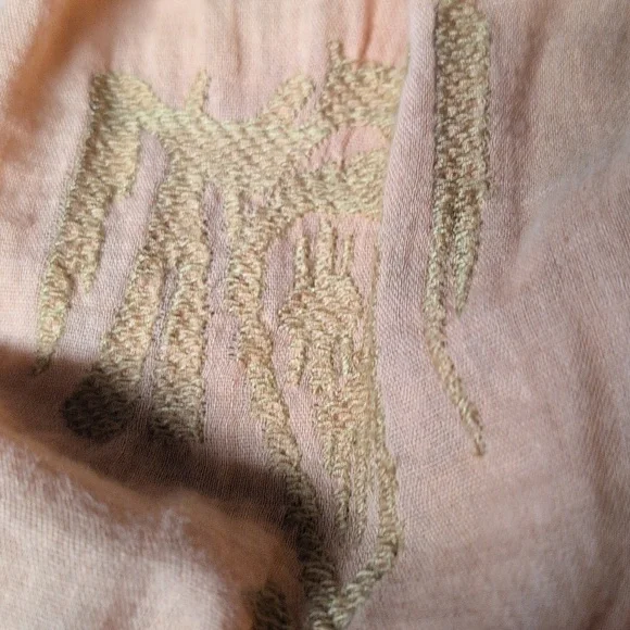 Free People Pukka Tassel Orange Top. - Picture 6 of 8